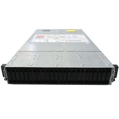 Dell C6400 24x2.5(8xNVME) Server/4X C6420 Node/8X Gold 6138 20C/512G RAM/4x 1T - Image 1 of 4