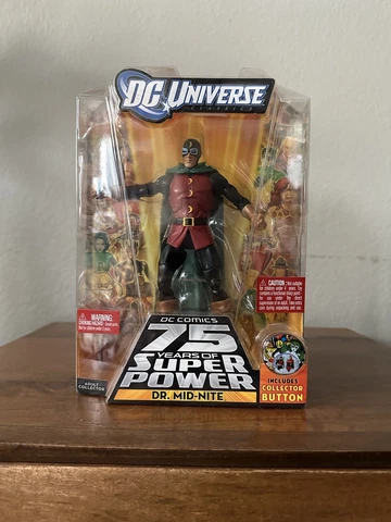 New 2009 Mattel DC Universe Classics 75 Years Of Super Power Dr. Mid-Nite Figure Cover