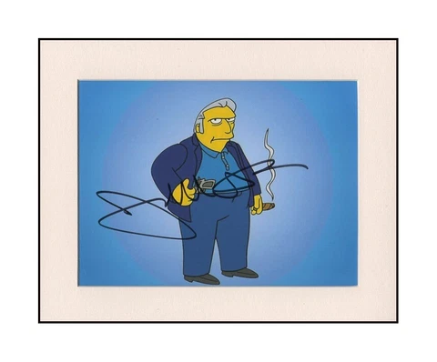 Joe Mantegna Simpsons Fat Tony Original Signed 10x8" Mounted Autograph Photo COA Cover