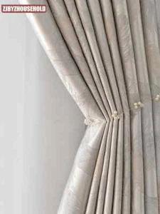Jacquard Luxury Curtains Living Room Bedroom Modern Minimalist Curtains - Picture 1 of 26