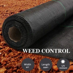 6x500ft Landscape Fabric Weed Barrier Ground Cover Garden Mats for Weeds Block - Picture 1 of 12