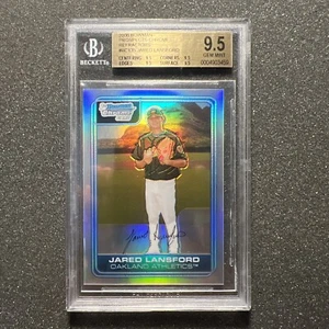 2006 Bowman Chrome JARED LANSFORD #BC135 Refractor ROOKIE 229/500 - BGS 9.5 - Picture 1 of 5