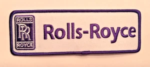 Rolls Royce patch iron or sew on Rolls Royce embroidered patch 6" wide x 2" tall - Picture 1 of 6