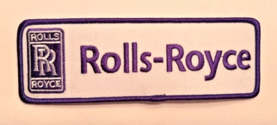 Rolls Royce patch iron or sew on Rolls Royce embroidered patch 6" wide x 2" tall - Image 1 of 4