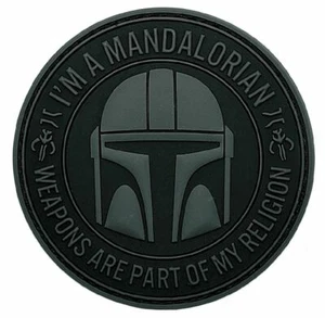 Patch Mandalorian Weapons a Part of My Religion [3,0 pollici - gomma PVC - MB15] - Foto 1 di 1