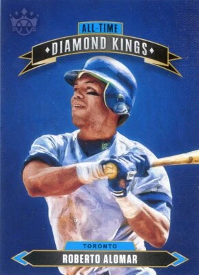 2020 PANINI DIAMOND KINGS INSERT BLUE JAYS ROBERTO ALOMAR NO. 29 - Image 1 of 2
