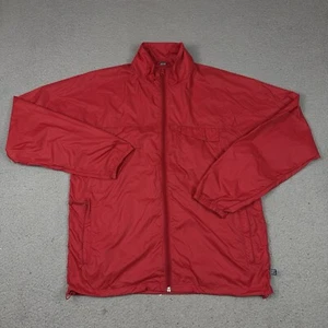 Stussy Jacke Erwachsene Medium rot leicht Windbreaker Regen Freizeit Reißverschluss unbedruckt M - Bild 1 von 14