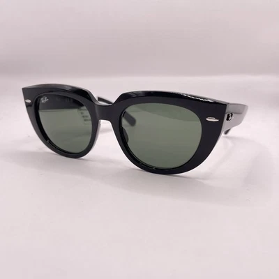 Óculos de Sol Ray Ban Feminino Doreen Grande Olho de Gato RB2286 Preto/Verde Usado - Imagem 1 de 4