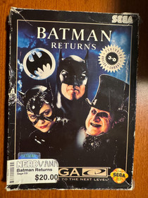 Batman Returns (Sega CD, 1993) - Black Box CIB Complete Retail - Tested
