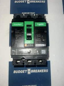 1) Square D PowerPact HD 150 HDL36100 100A 600V 3 Pole Breaker - Picture 1 of 5