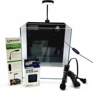 Lifegard Ultra Clear Aquarium w/ Filter ? Rimless, Beveled Glass, 5 GPH Flow - Picture 1 of 11