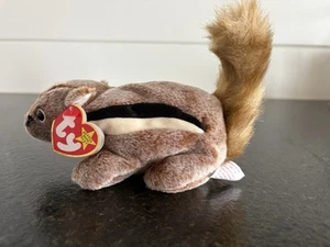 Ty Beanie Baby Chipper Ardilla 1999 con etiqueta y protector - Envío gratuito - Imagen 1 de 8