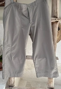 Patagonia Womens Cargo Pants Nylon Polyester Hiking Logo Gray sz 12 EUC - Picture 1 of 6