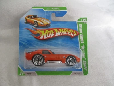 Hot Wheels 2010 Treasure T-Hunt 5/12 Shelby Cobra Daytona Sealed In Short Card - Image 1 of 4