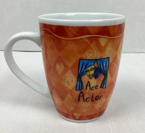 Tazza da tè caffè arancione porcellana Ace Actor H&H storia e araldica - Foto 1 di 10