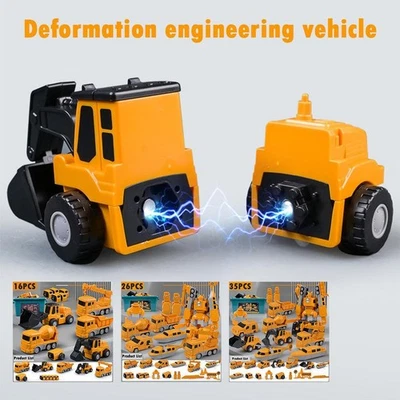 Magnetic Transform Engineering Car Assembled Toys,Toy ConstructionVehicles L0H1 - Image 1 of 4