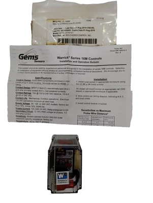 Warrick Controls 16MM1M0 LS-16MM Relay Control Module 120VAC 8-Pin - Image 1 of 4