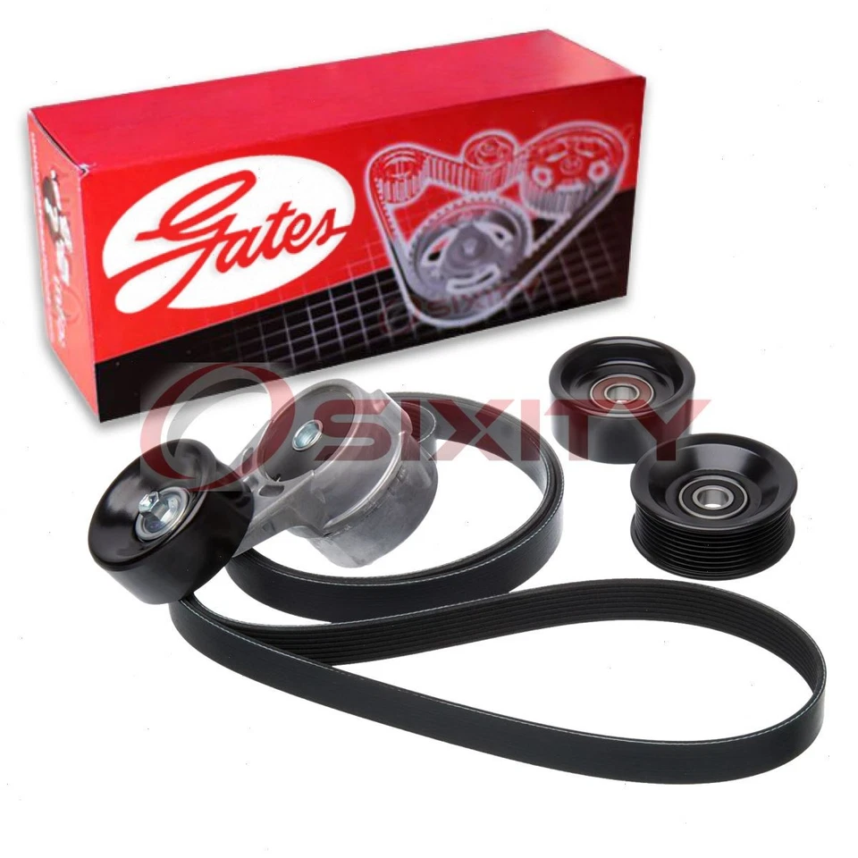 Kit completo de componentes de acionamento por correia Serpentine Gates para 1997 Ford F-250 HD ul - Imagem 1 de 4