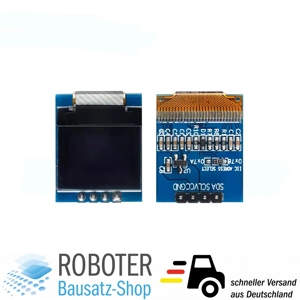 0.66" OLED Display Blau 64*48 SSD1306 I2C Modul Arduino ESP32 Raspberry Pi - Bild 1 von 1