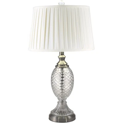Dale Tiffany SGT16159F Evelyn Table Lamp Satin Nickel - Image 1 of 2