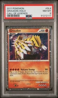 PSA 8 Groudon Holo SL4 Call Of Legends HeartGold SoulSilver Secret Rare POKEMON - Image 1 of 2