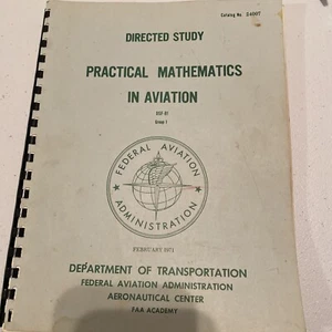 FAA Vintage Pratical Mathematics in Avation 1971 - Bild 1 von 9