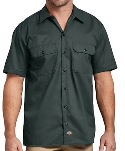 Dickies Arbeitshemd Kurzarm Jägergrün Knopfleiste 1574GH - Bild 1 von 1
