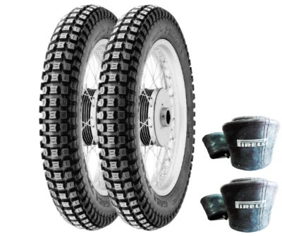 GOMME-PIRELLI 2.75 21 4.00 18 MT43 PRO TRIAL X TRIAL ENDURO CAMERE D'ARIA MOTO