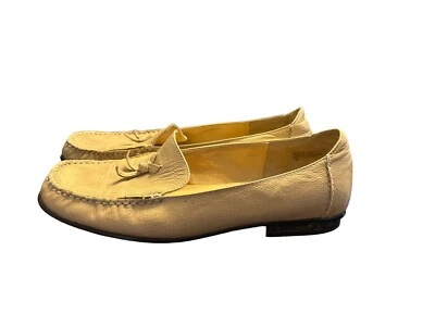 Joan & David womens 7  Analisa light brown tassel boat shoe loafers - Image 1 of 4