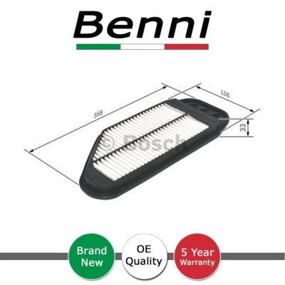 Filtro de aire Benni para Chevrolet Spark 2010-2019 1.0 1.2 96827723 42390126 Foto 1 de 4