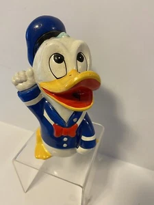 Donald Duck Bank Japan Vintage Paper Mache Walt Disney Productions Sailor Blue - Picture 1 of 10