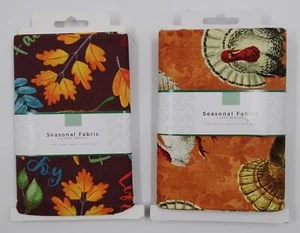 Fall/Thanksgiving Foliage 100% Cotton Seasonal Fabric 18'x44' 1/2 Yard Bundle - Picture 1 of 2