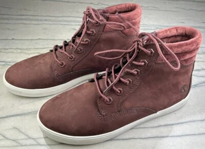 Timberland Womens Dausette Burgundy Nubuck Ankle Sneaker Boots 7 M *NICE* - Picture 1 of 9