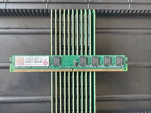 Set of 12 Transcend JM667QLU-1G RAM JetRam DDR2 667 U-DIMM 5-5-5 1GB - Picture 1 of 3
