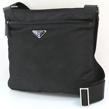 Authentic PRADA Black Nylon Shoulder Crossbody Bag Purse＃56462