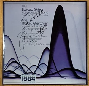 Signed SABINE MEYER Genzmer Concerto for 2 Clarinets Private Hoechst LP Signiert - Picture 1 of 6