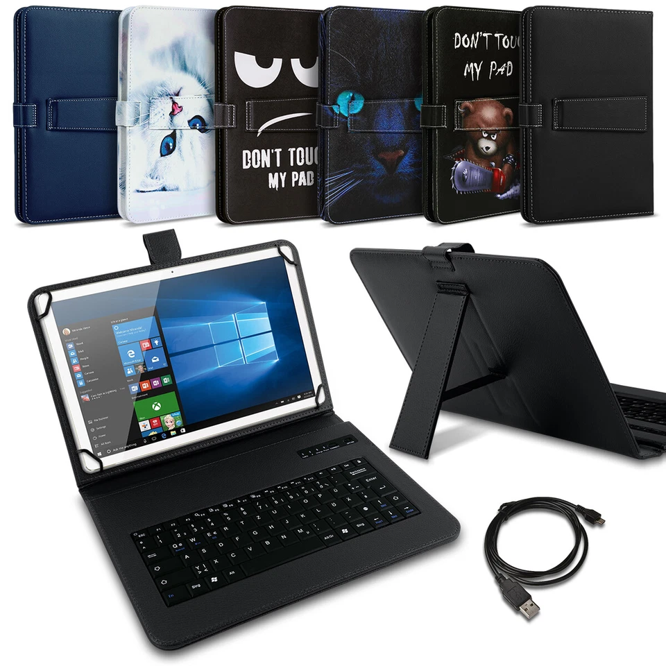 Tastatur Hülle für ACER Iconia Tab P10 P11 A10 Tasche Schutzhülle Bluetooth Case - Bild 1 von 1