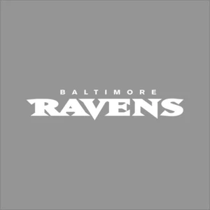 Baltimore Ravens #4 Logotipo del equipo de la NFL 1 color calcomanía de vinilo pegatina ventana coche pared - Imagen 1 de 7