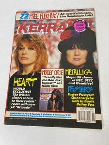 Kerrang Magazin März 1990 Heavy Metal HERZ Motley Crue Metallica UK Promo 7" - Bild 1 von 19