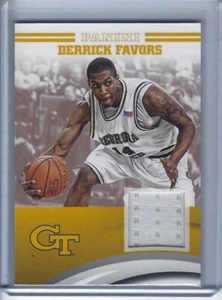 2016 Panini Georgia Tech Collection Derrick Favors Game Worn Jersey Card - Picture 1 of 1