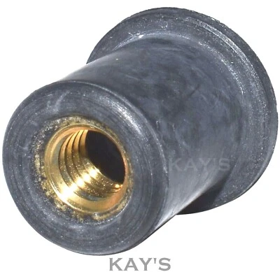 M4 M5 M6 M8 M10 M12 Brass Thread Rubber Nuts Rivnuts Rivet Nutserts Rubnuts - Image 1 of 4