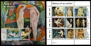 Sellos Guinea Bissau stamps art MNH painting nude artistic stamps - Imagen 1 de 1