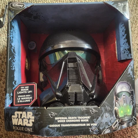 STAR WARS ROGUE ONE Official Imperial DEATH TROOPER Voice Changing Mask HELMET Cover