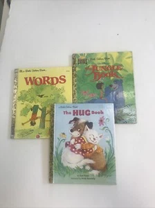 Golden Books Set of Three The Jungle Book Hug Book & Words 1101 - Picture 1 of 10