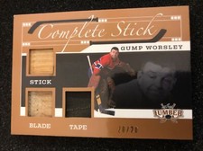 2021-22 Leaf Lumber GUMP WORSLEY Complete Stick Triple Relic 20/20