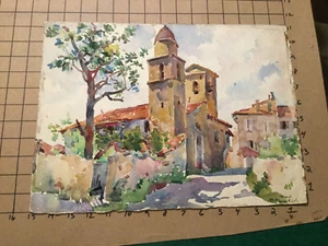 Original Painting --building impressionism  -- SIGNED --  - Picture 1 of 5