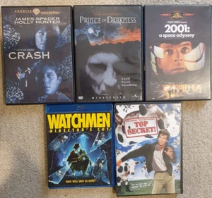 Region A/1 Blu-ray + DVD Lot - Watchmen, Crash (1996), Top Secret + 2 - Picture 1 of 6