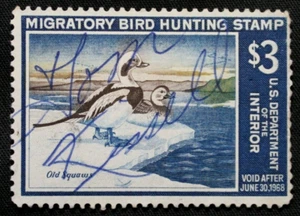 US Stamps Scott #RW34 ~ 1967 $3 Old Squaw Ducks GR13 - Picture 1 of 2