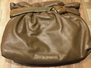 Vintage Morris Markowitz Brown Leather Clutch Purse with Optional Should Strap - Picture 1 of 2