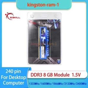 G SkiLL DDR3 8GB/16GB 1333 1600 1866 2133 2400 MHz Desktop Ram 240-Pin 8 GB Blue - Picture 1 of 10